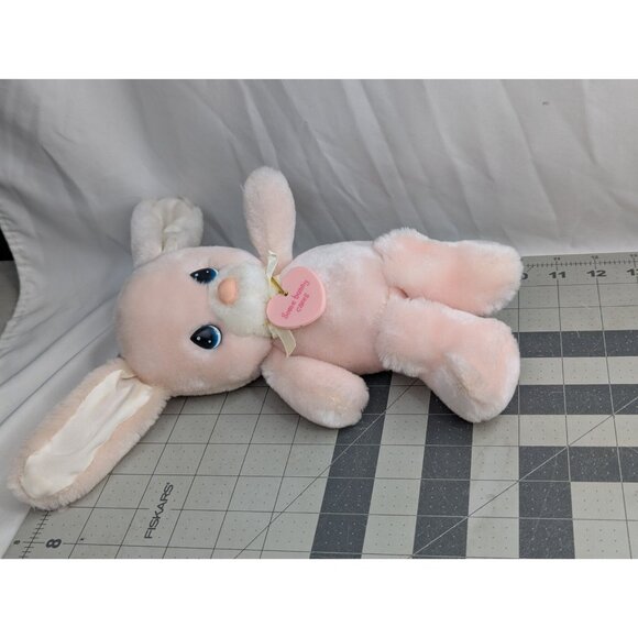 Precious Moments Pink Snowball Rabbit Plush Bunny 10 Inch Applause 1986 Stuffed - Picture 14 of 14